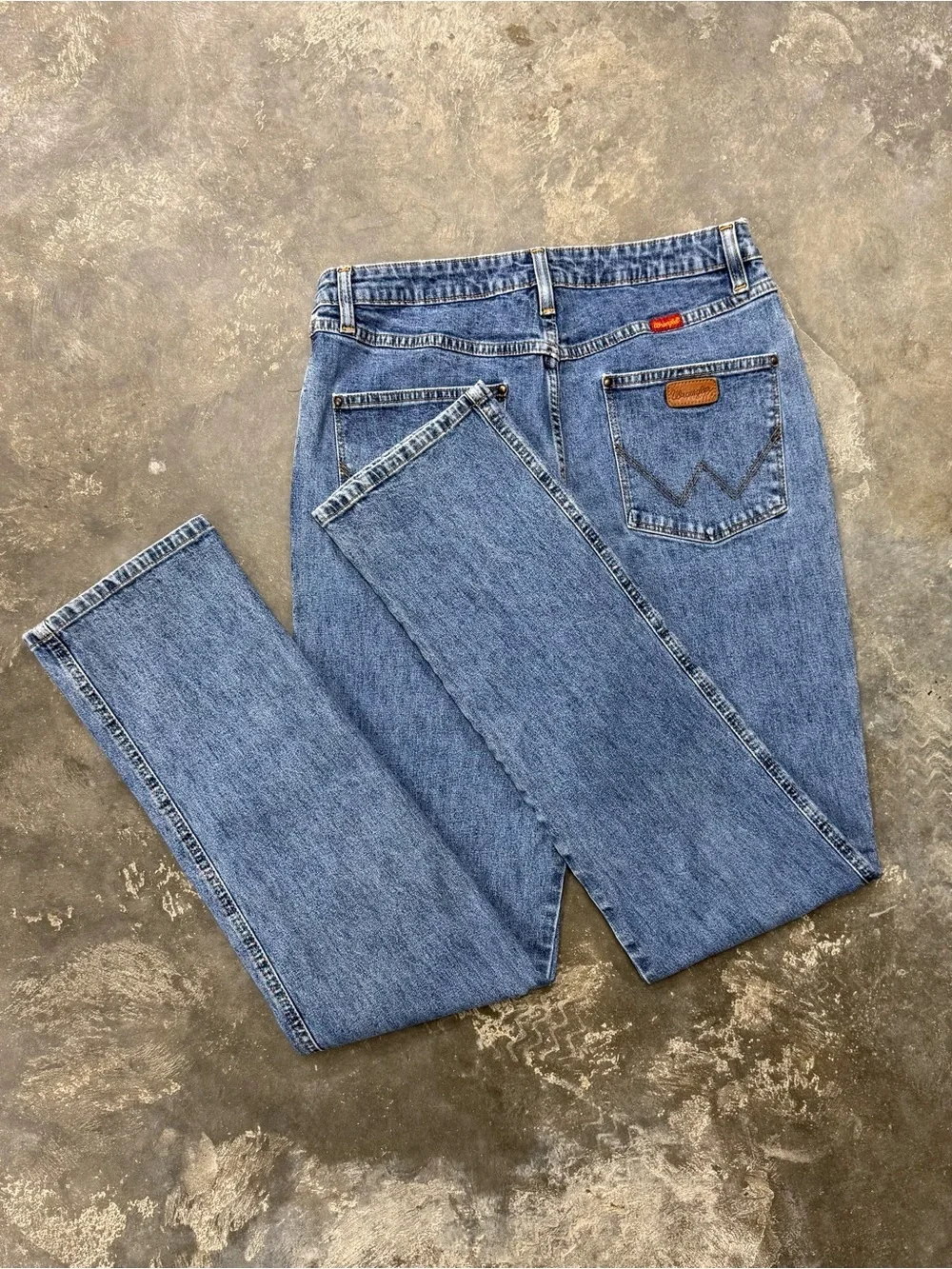 Y2K Wrangler Western High Rise Straight Leg Jeans 30x33